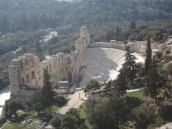 Греция. Афины. Театр Одеон Герода Аттика.